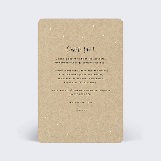 Invitation Anniversaire Adulte Save the date Guinguette