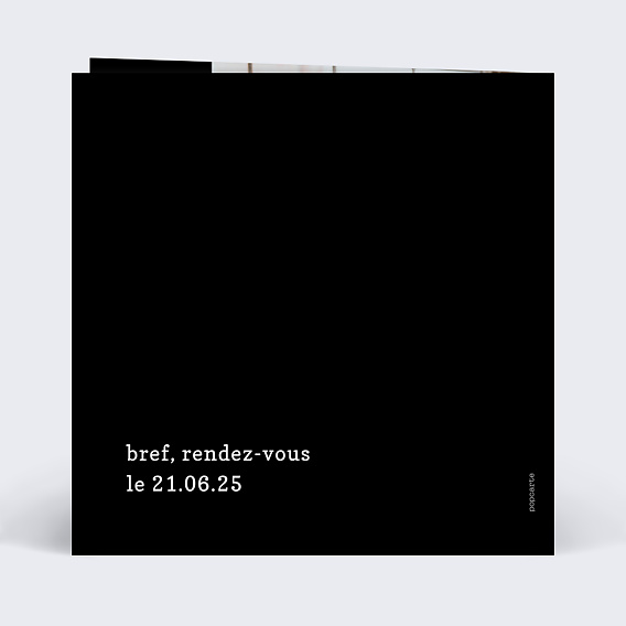 Invitation anniversaire Bref Verso