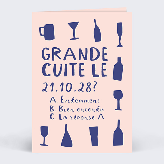 Invitation Anniversaire Adulte Grande Cuite