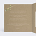 Invitation anniversaire Eucalyptus élégant graines Intérieur Gauche