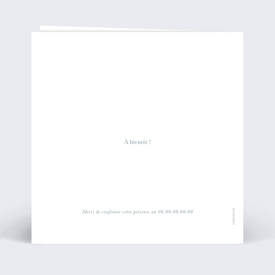 Invitation Anniversaire Adulte Photo Souvenir Argenté 50