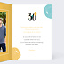 Invitation anniversaire Multicolore Intérieur Droit