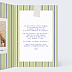 Invitation anniversaire Vintage stripes Intérieur Droit