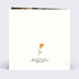 Invitation anniversaire Motif Floral Verso