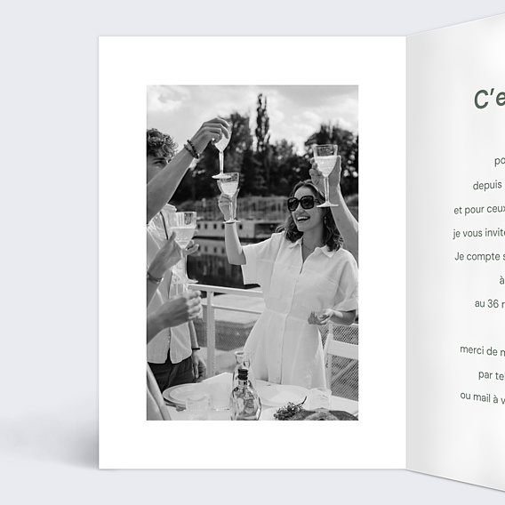 Invitation Anniversaire Adulte Dîner festif