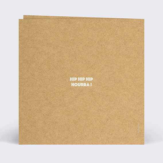 Invitation anniversaire Typo Verso