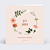 Invitation Anniversaire Adulte Couronne de fleurs champêtre