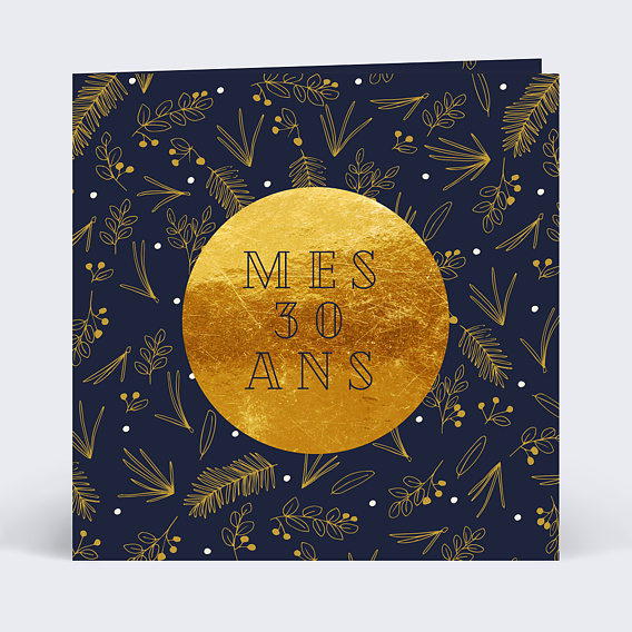 Invitation anniversaire Champêtre élégant