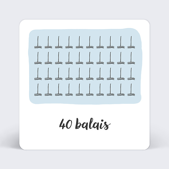 Invitation Anniversaire Adulte Balais