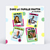 Invitation Anniversaire Adulte Jeux des 7 familles pour 4