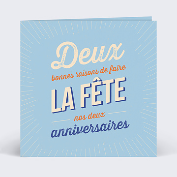 Invitation anniversaire 2 Bonnes Raisons