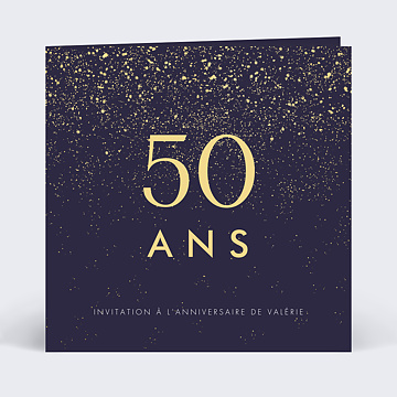 Invitation anniversaire Pluie de Fête