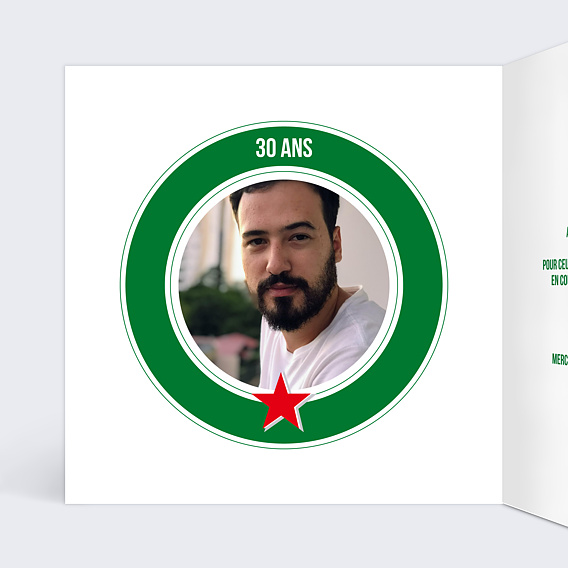 Invitation anniversaire Petite Bière Intérieur Gauche