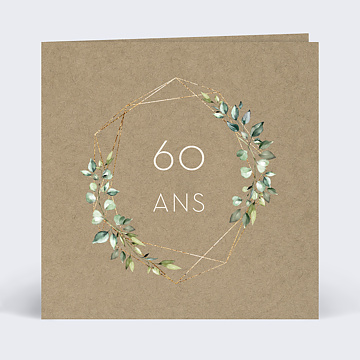 Invitation Anniversaire Adulte Eucalyptus Elégant