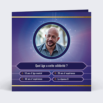 Invitation Anniversaire Adulte Gagner des Années