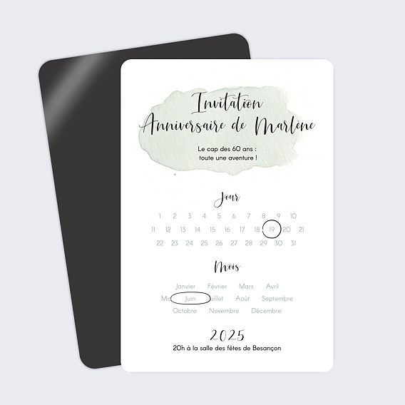 Invitation anniversaire Anniversaire Tempo