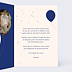 Invitation anniversaire Ballon Glitter Homme Intérieur Droit