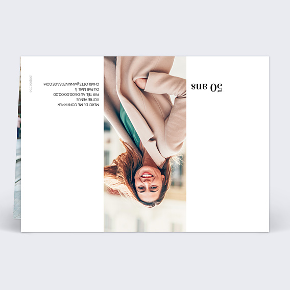 Invitation Anniversaire Adulte Elégance Graphique