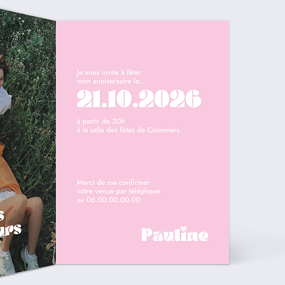 Invitation Anniversaire Adulte 30 ans Original