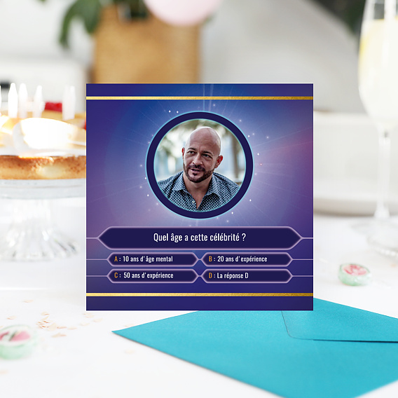 Invitation anniversaire Gagner des Années Après 4