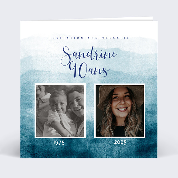 Invitation anniversaire Flashback