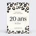 Invitation anniversaire Imprimé animal