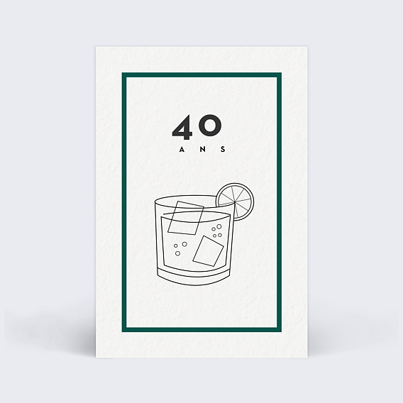 Invitation anniversaire Bourbon