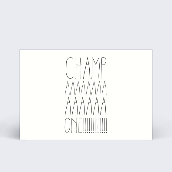 Invitation anniversaire Champaaagne