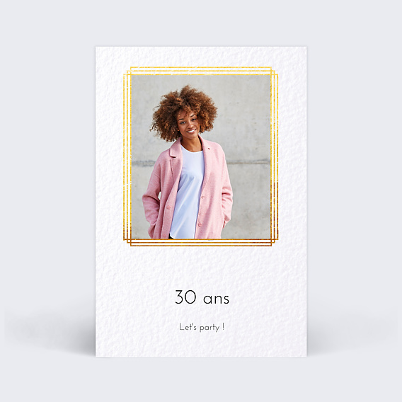 Invitation anniversaire Esprit Gatsby