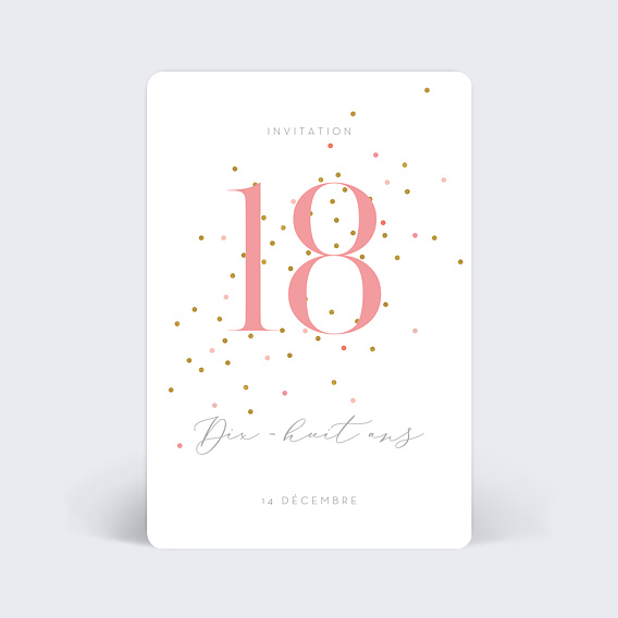 Invitation anniversaire Milestone Petits Pois