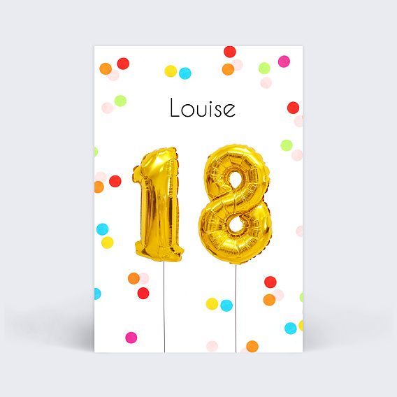 Invitation anniversaire Party 18