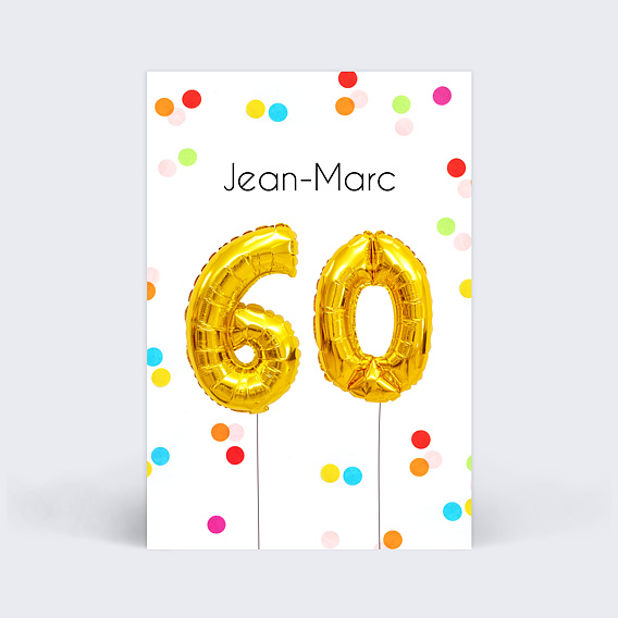 Invitation anniversaire Party 60