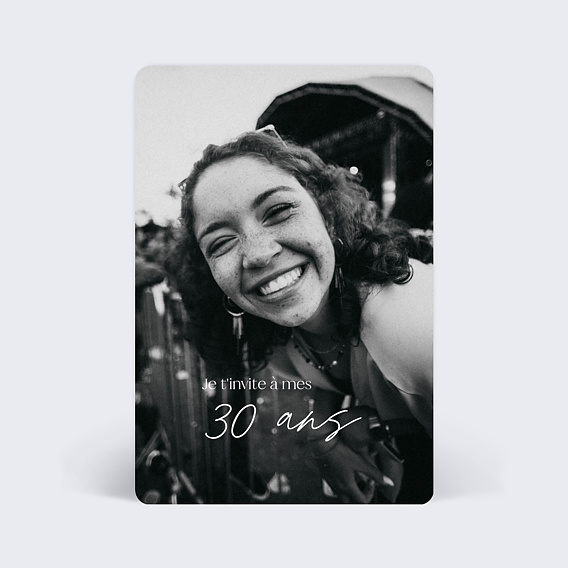 Invitation anniversaire Tirets Pleine Page