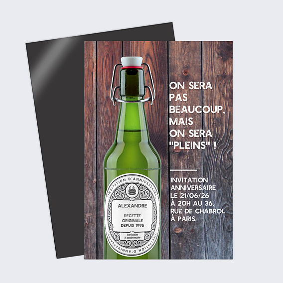 Invitation Anniversaire Adulte Jolies Bulles