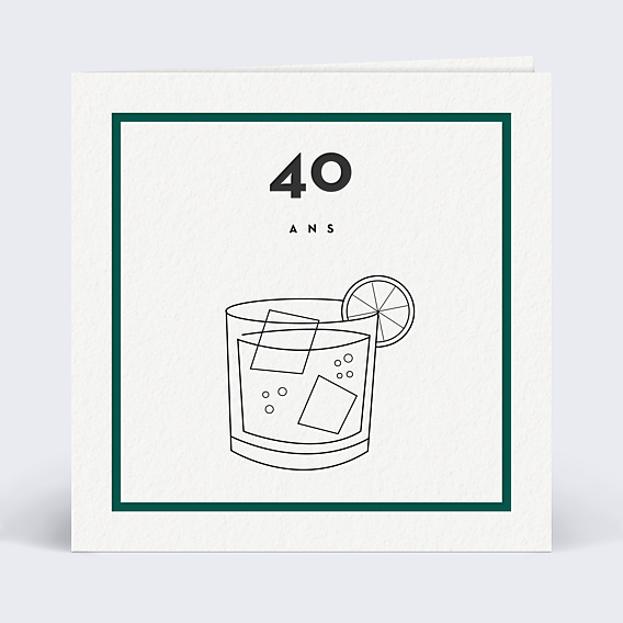 Invitation Anniversaire Adulte Bourbon