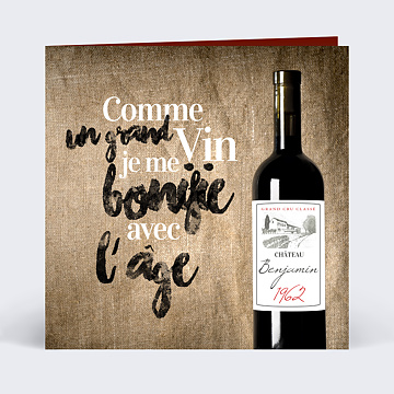 Invitation Anniversaire Adulte Millsim