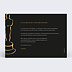 Invitation anniversaire Cérémonie des Oscars Verso