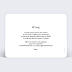 Invitation anniversaire Charme Classique Verso