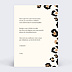 Invitation anniversaire Imprimé animal Verso