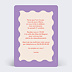 Invitation anniversaire Jolie fleur Verso