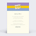 Invitation anniversaire Party Time Verso