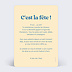 Invitation anniversaire Tu sais que tu as 40 ans Verso