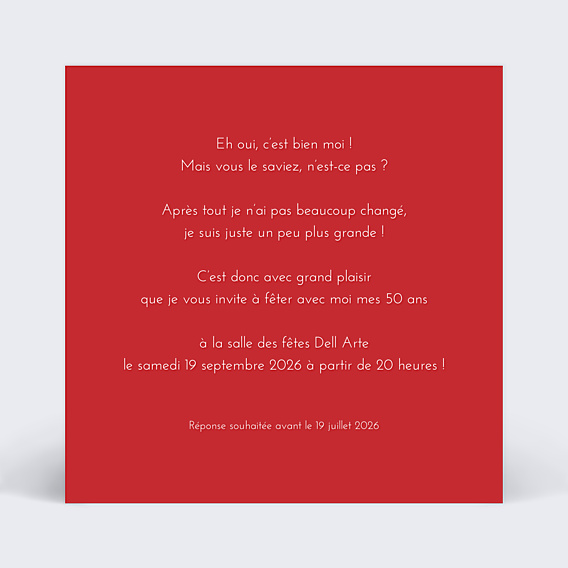 Invitation Anniversaire Adulte Devine Qui C'est