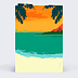 Invitation anniversaire Hawai Verso