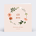 Invitation Anniversaire Adulte Couronne de fleurs champêtre