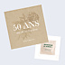 Invitation Anniversaire Adulte Âge fleuri avec graines