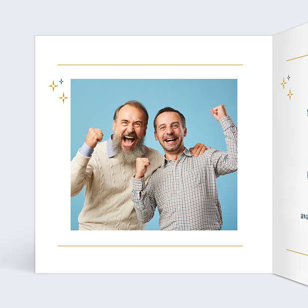 Invitation Multi-anniversaire Multi-raisons Intérieur Gauche