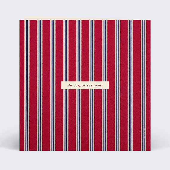 Invitation anniversaire Lettre Verso