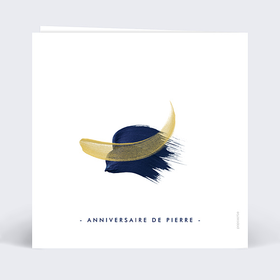 Invitation anniversaire Peinture éclatante Verso
