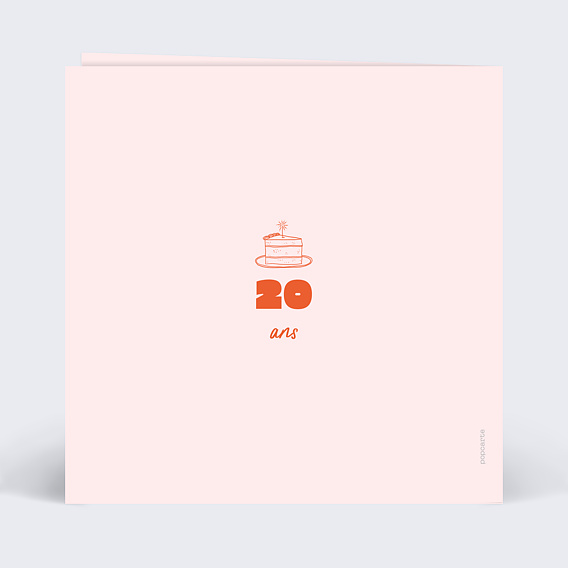 Invitation anniversaire Pêle-mêle de fête Verso